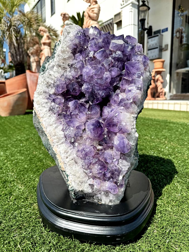 楽天市場】天然 アメジスト 紫水晶 ドーム 原石 大きい パワーストーン