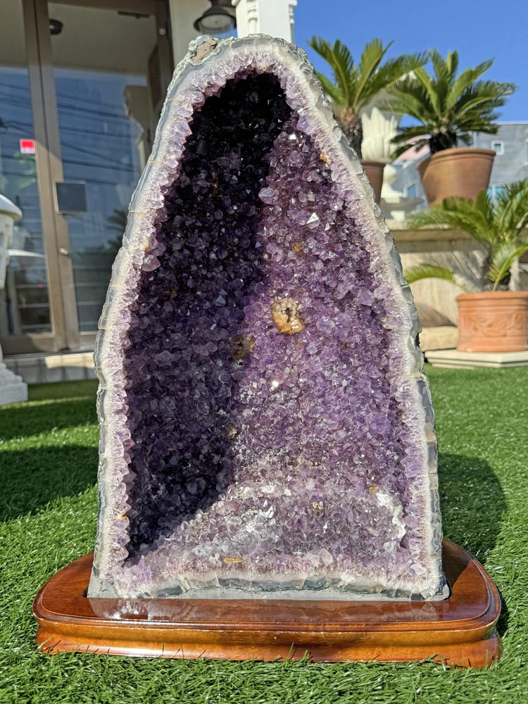 アメシスト（アメジスト） ドーム 天然紫水晶 Amethyst クラスター 約