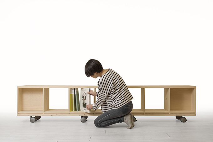 楽天市場】壁一面の本棚 奥行350mm ロータイプ 縦1コマ×横7コマ