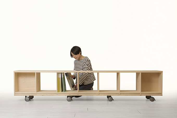 楽天市場】壁一面の本棚 奥行350mm ロータイプ 縦1コマ×横7コマ