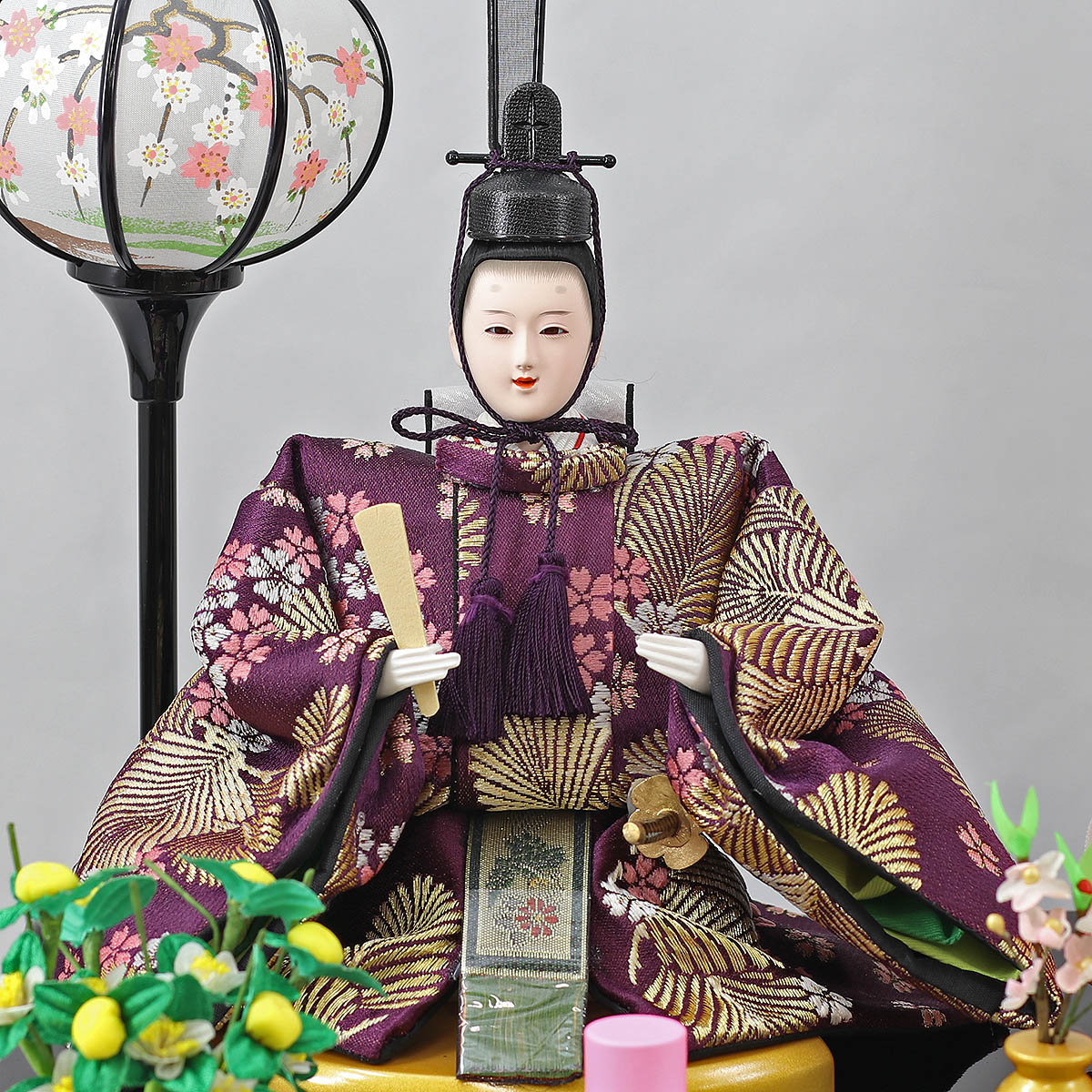 楽天市場】雛人形 コンパクト ケース飾り ケース入り 小三五親王飾り