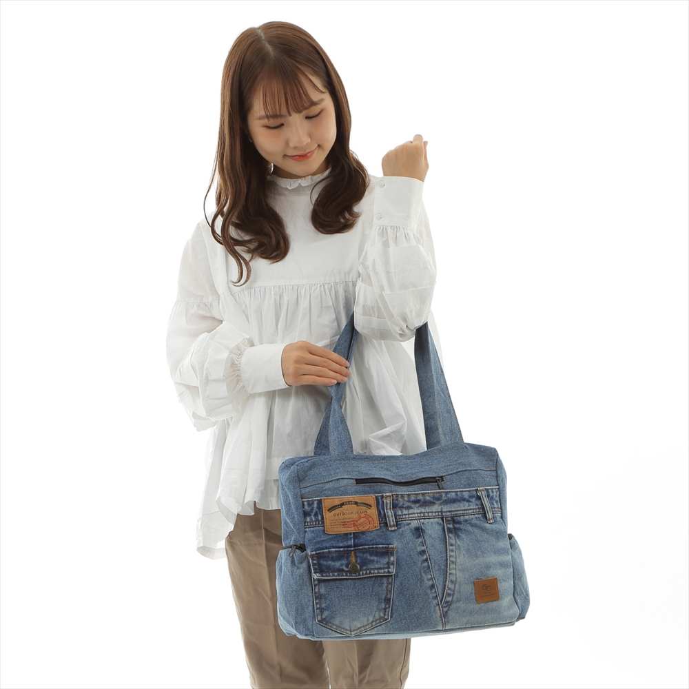 楽天市場】【クーポンあります！！】リメイク デニムバッグ DENIM