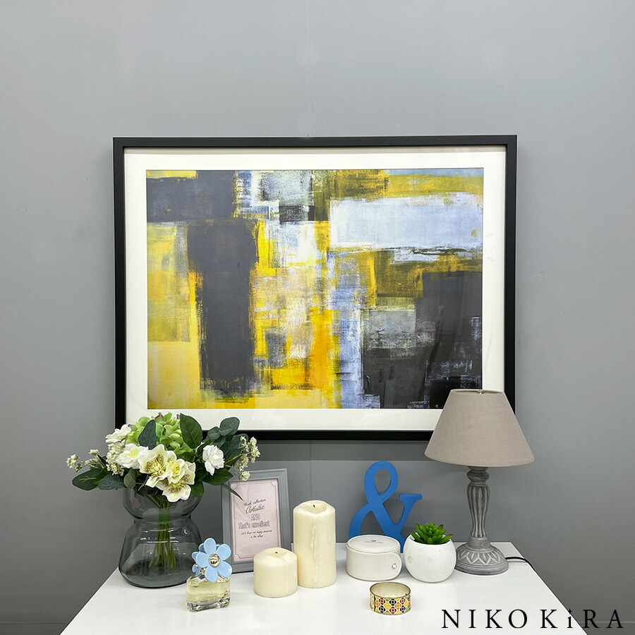 楽天市場】【6%OFFクーポン23日23:59迄】 抽象画 モノクロ デザイン