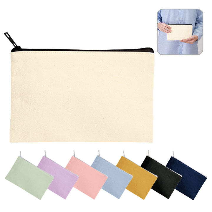 楽天市場】ポーチ 小物入れ キャンバスフラットポーチ Sサイズ
