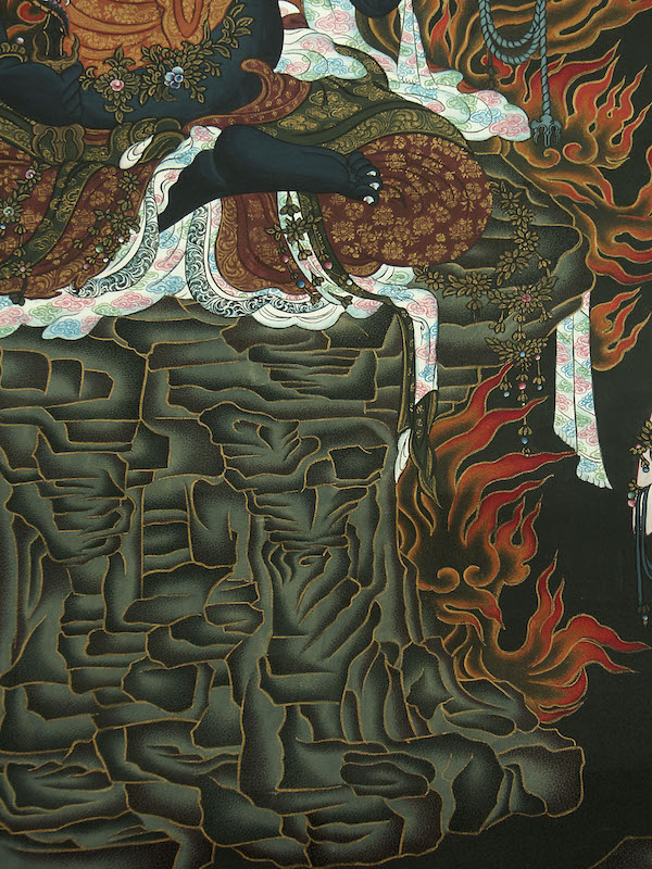 楽天市場】仏画掛け軸 不動明王 肉筆画 一点もの : 仏像仏画チベット