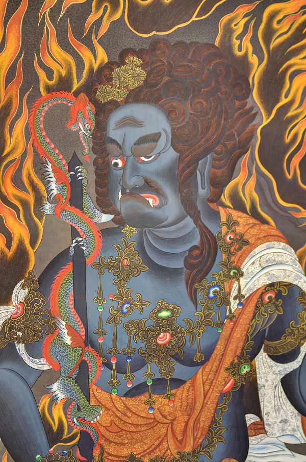 楽天市場】肉筆仏画 不動明王（特大寸）一点もの : 仏像仏画チベット