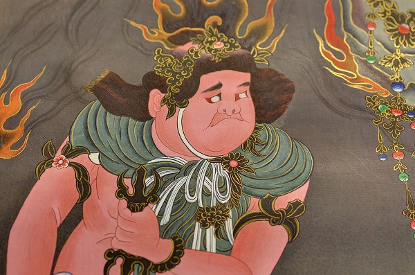 楽天市場】肉筆仏画 不動明王（特大寸）一点もの : 仏像仏画チベット