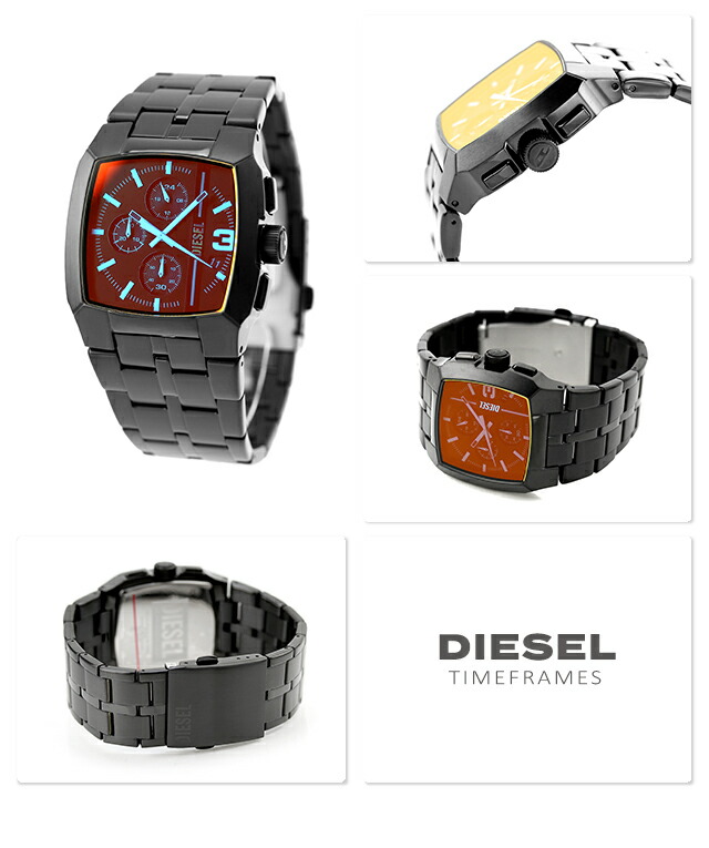 楽天市場】ディーゼル クリフハンガー クォーツ 電池式 腕時計