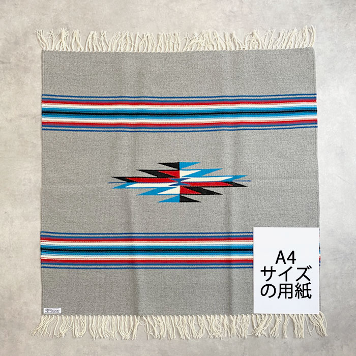 オルテガ チマヨ ハンドウーブン スクエア ラグ マット/90×93 ORTEGA'S