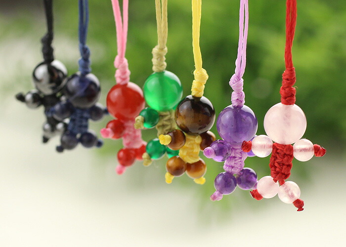 楽天市場】選べる7種類 ちび丸 パワーストーン ストラップ【天然石
