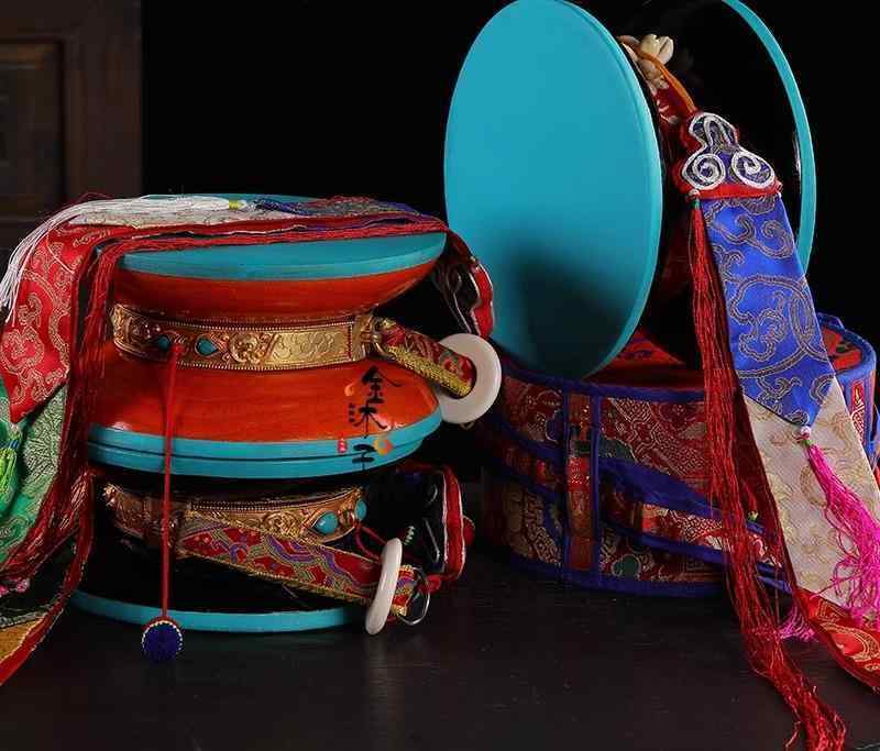 楽天市場】民族楽器 太鼓 ネパール ダマル 振鼓 刺繍 装飾 瞑想 ソゴ