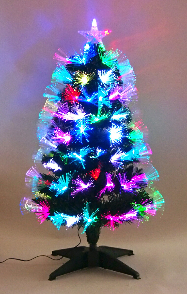 楽天市場】レインボークリスマスファイバーツリー90cm 北欧 クリスマス