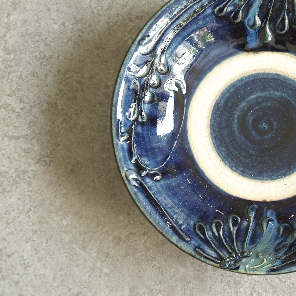 楽天市場】やちむん 民藝 読谷山焼 北窯 宮城正享 8寸皿 中皿 イッチン