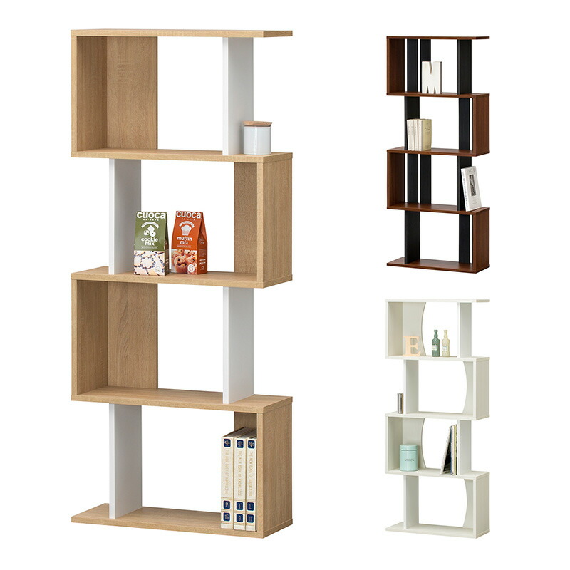 楽天市場】＼10%OFFｸｰﾎﾟﾝ配布中／ オープンラック 4段 木製 白