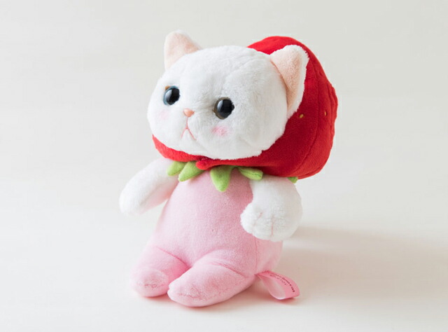 楽天市場】【猫の日 220円クーポン】 ぬいぐるみ いちごコスチューム