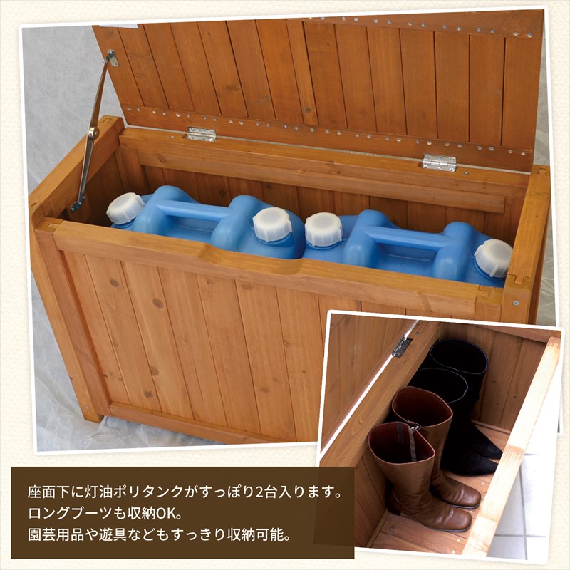 楽天市場】ベンチボックス 1台 ベンチタイプ 物置 収納 収納庫 屋外