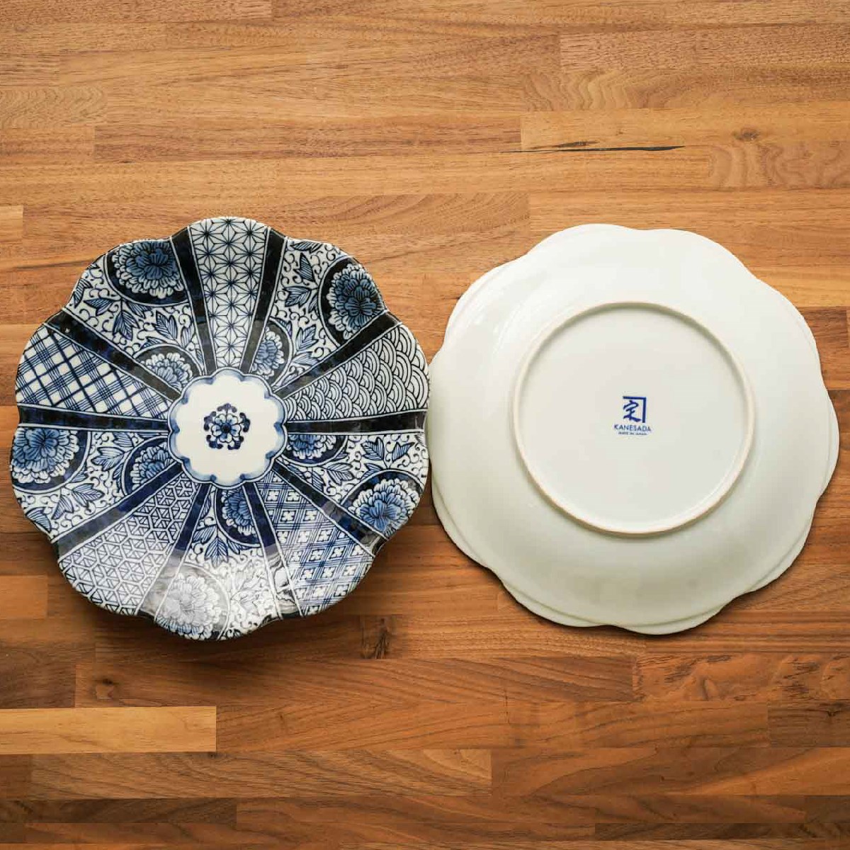 楽天市場】花あお 紺青花 大皿 5枚セット 箱入 和食器 食器 おしゃれ