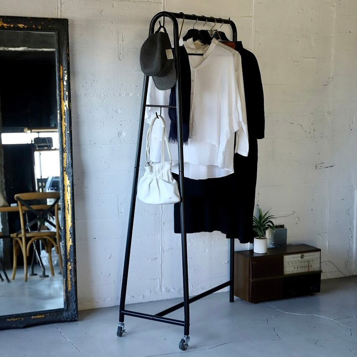 ハンガーラック おしゃれ シンプル アイアンハンガーラック ワイド