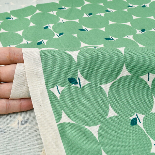 楽天市場】オックス 生地 未晒コットン リンゴドット □ SEVENBERRY