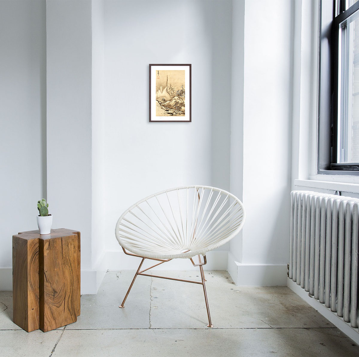 楽天市場】版画 絵画 名画 日本画 唐獅子図 (からじしず） 狩野永徳