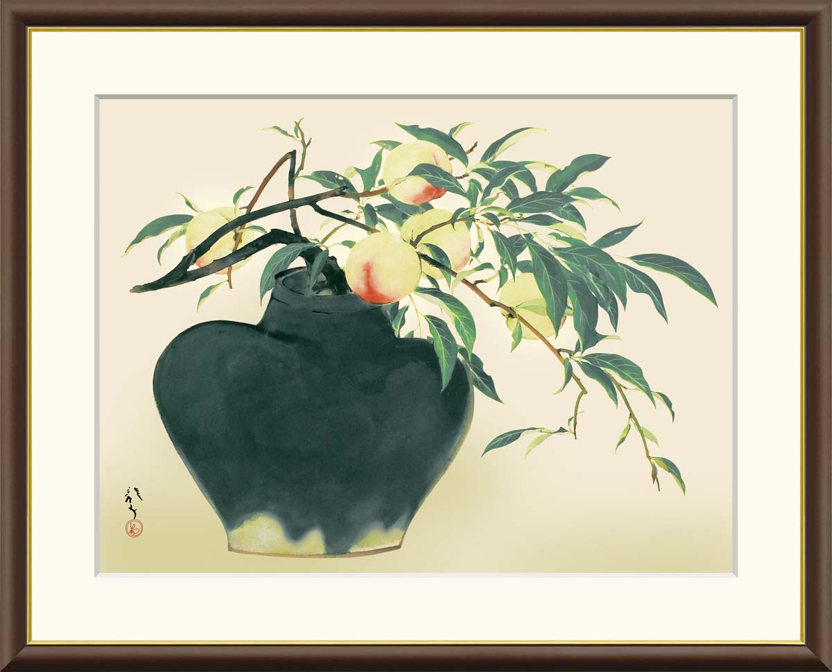 楽天市場】10年保証 名画 油絵 百合 川端龍子 手彩仕上 高精細巧芸画