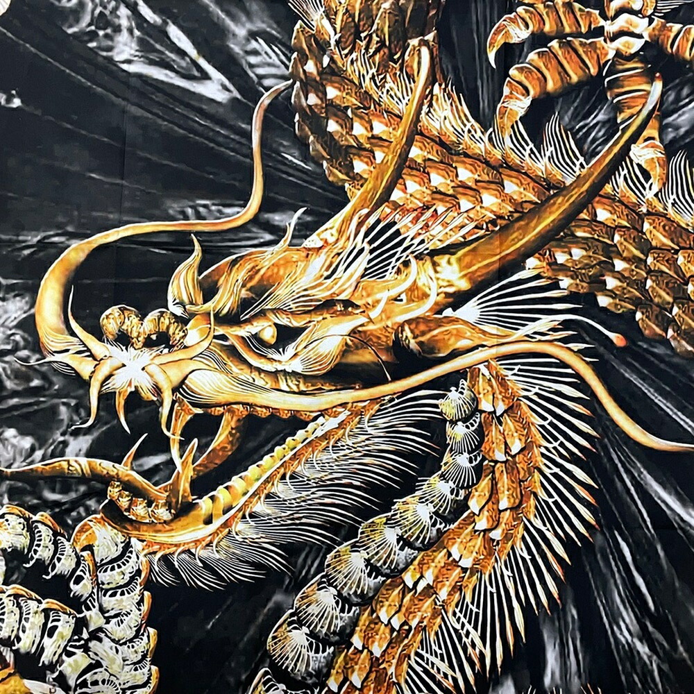 楽天市場】【楽天1位40冠達成】 タペストリー 龍 黄金龍 ドラゴン 150