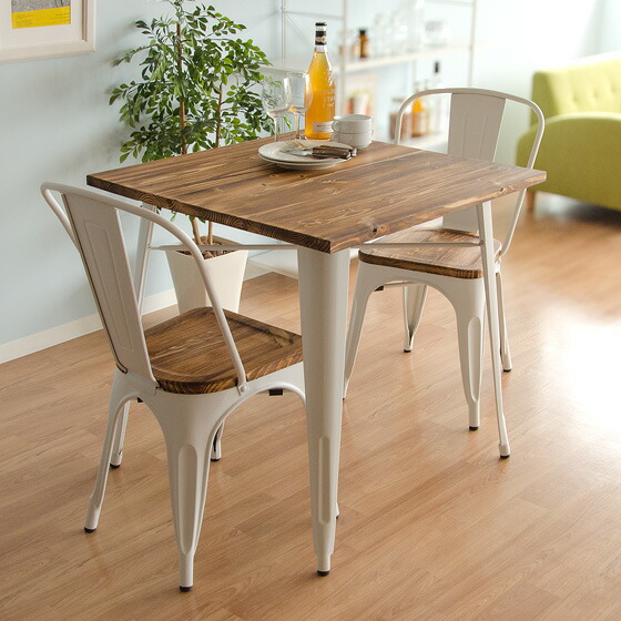 ダイニングチェア4脚セット ヴィンテージウッドデザイン Lewis(ルイス