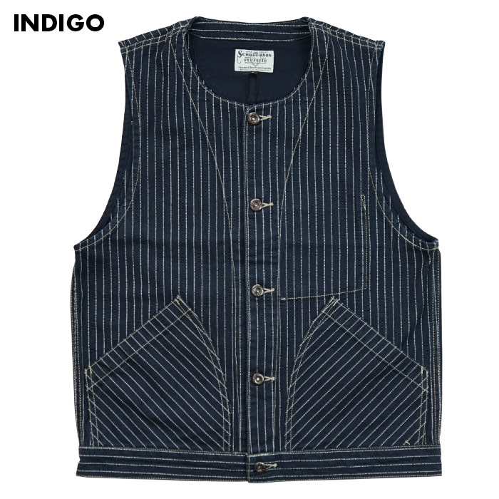 楽天市場】ショット Schott オールド ヒッコリー デニム ベスト OLD