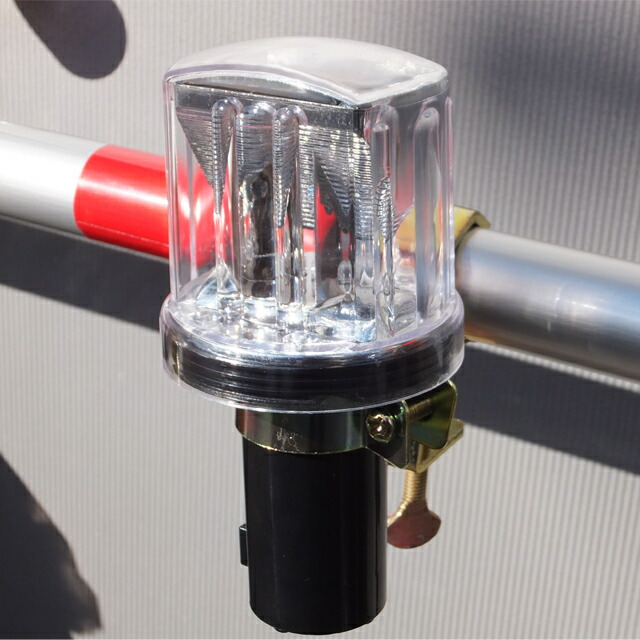 楽天市場】ソーラー工事灯・幅65mm（赤/緑・フラッシュ交互点滅）工事