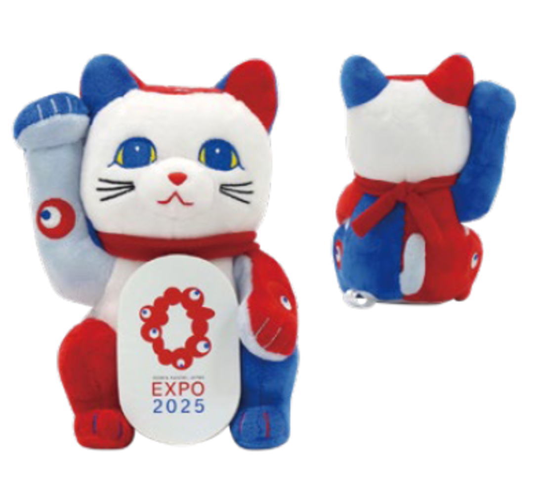 ヤマダモール | ヨシ801014 【EXPO2025】招き猫ぬいぐるみ【関西万博
