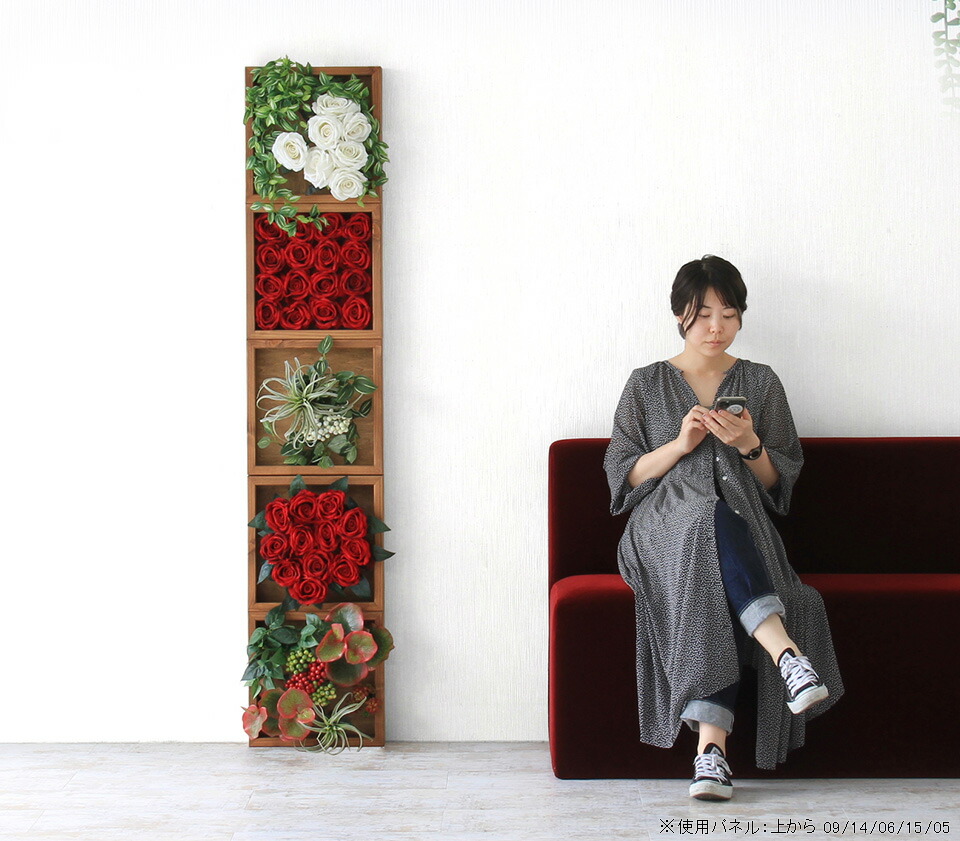 楽天市場】造花 インテリア バラ ウォールフラワー 薔薇 光触媒