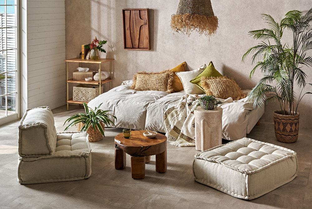 インテリアコーディネート例｜#092｜ワンルームで叶う、バリ島みたいな