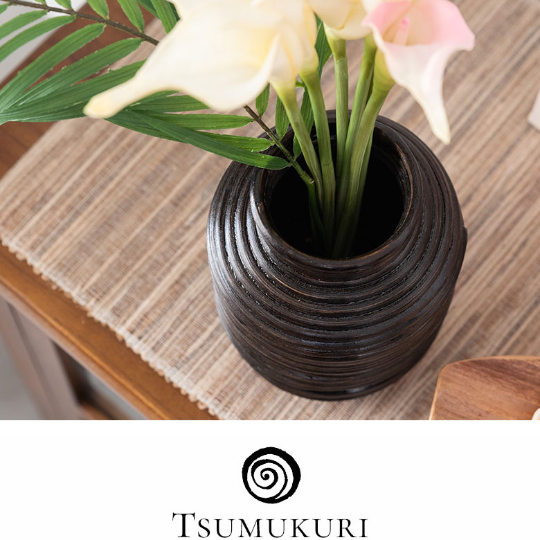 楽天市場】フラワーベース ラタン 籐 花瓶 花びん 花器 壺型 約 W 14cm