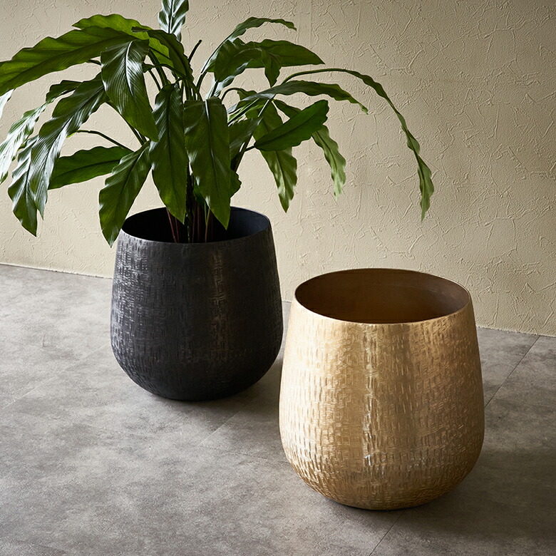 楽天市場】プランターカバー アルミポット アルミニウム 金属 メタル 7