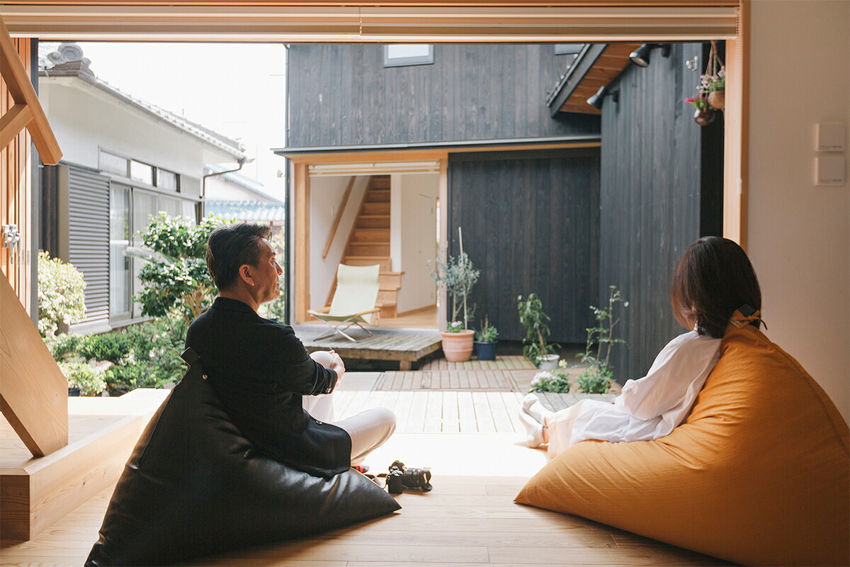 楽天市場】【公式】 ビーズクッション 「座・気まま」ツムギクロス生地