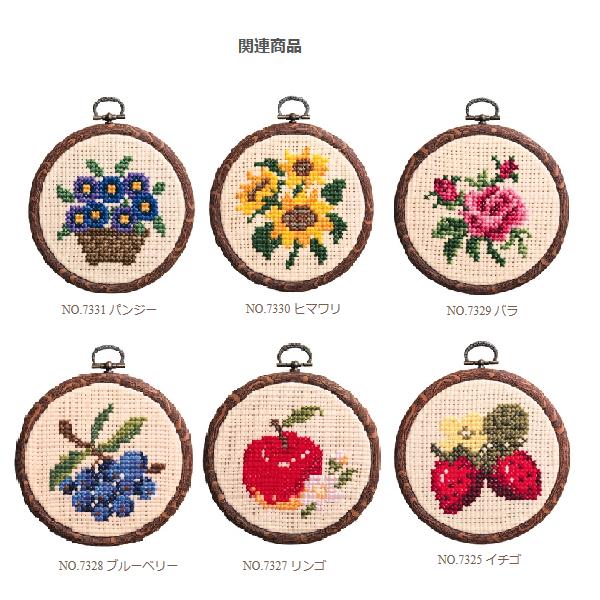 オリムパス 刺繍 キット クロスステッチ バラ フープ付 no-7329|レジン