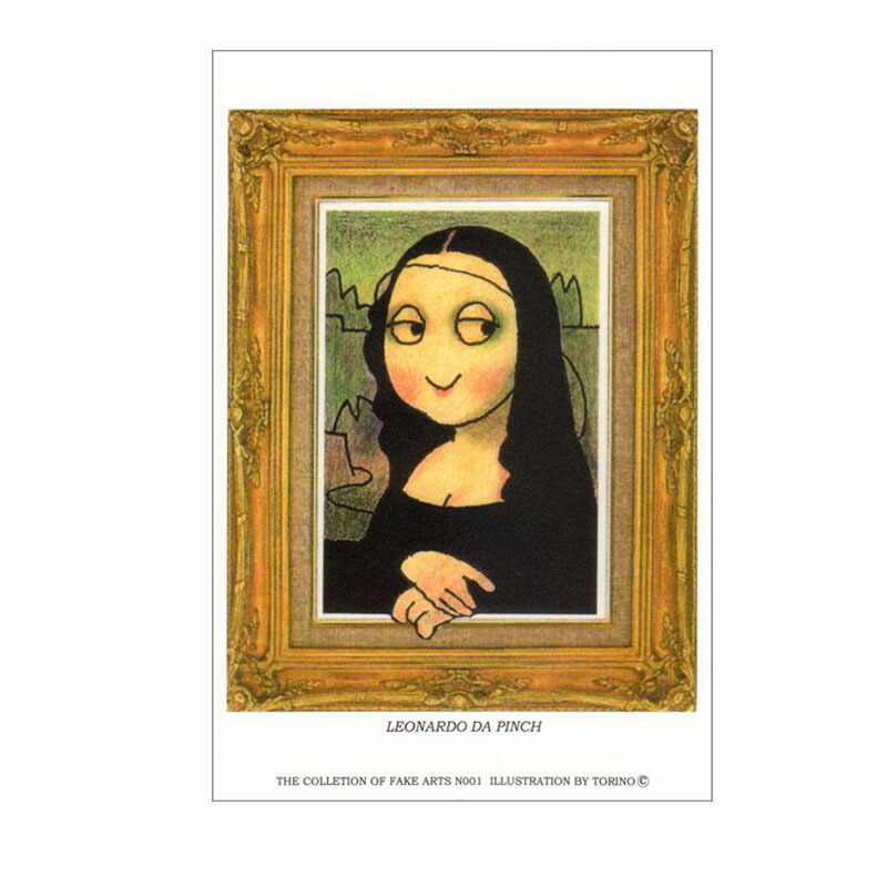 シャドープリント Fake Artシリーズ 「ダビンチのモナリザ」 3d-no01