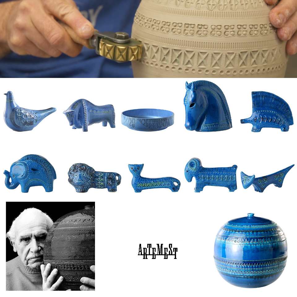 楽天市場】ビトッシ 置物 象 bitossi リミニブルー イタリア