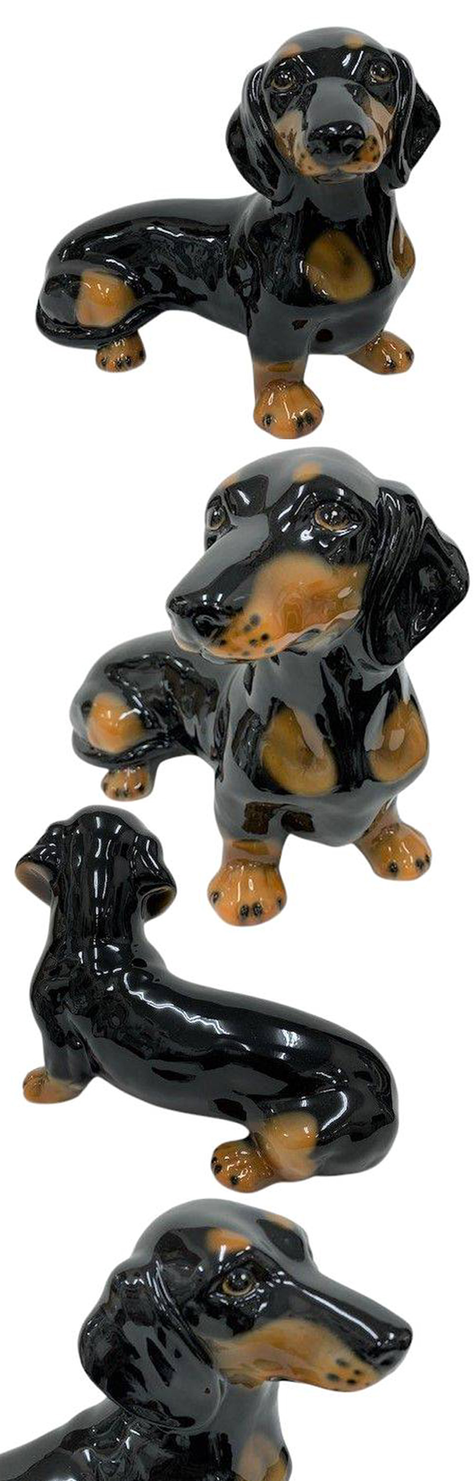 楽天市場】置物 ミニチュア ダックスフンド 犬 陶器 クラシック