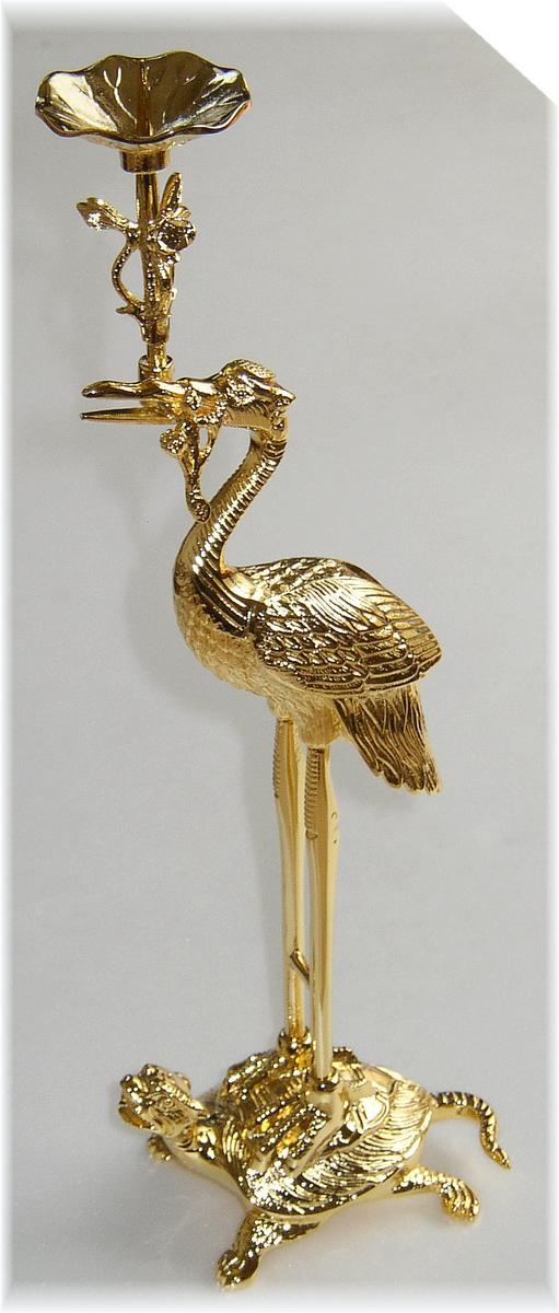 楽天市場】右鶴・左鶴（火立）3.0号本山彫金メッキ仕上 : 仏壇 仏具