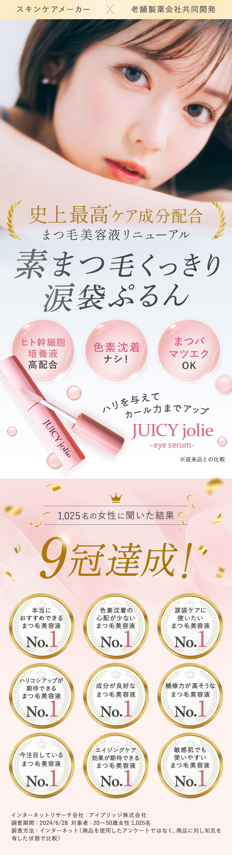 楽天市場】【ビズキ公式】ジューシージョリー [2本セット] まつ毛美容