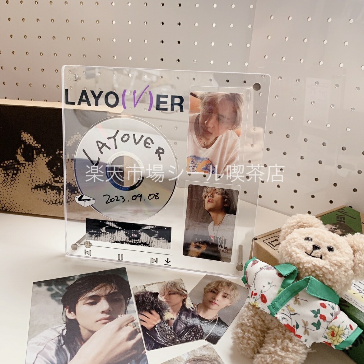 楽天市場】layover ヨンタン テテ アクリルCDスタンド 卓上収納 トレカ