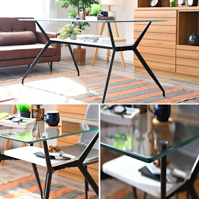 楽天市場】【ポイント5倍 〜2/23 01:59まで】ガラスダイニングテーブル