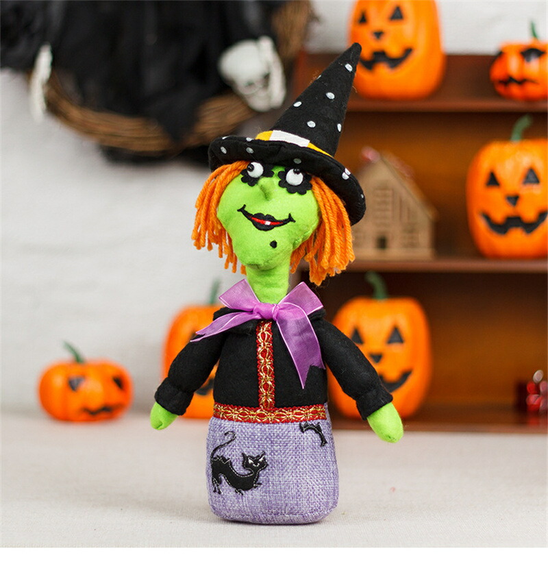 楽天市場】ハロウィン 飾り 可愛い 装飾 かわいい 人形 魔女 骸骨