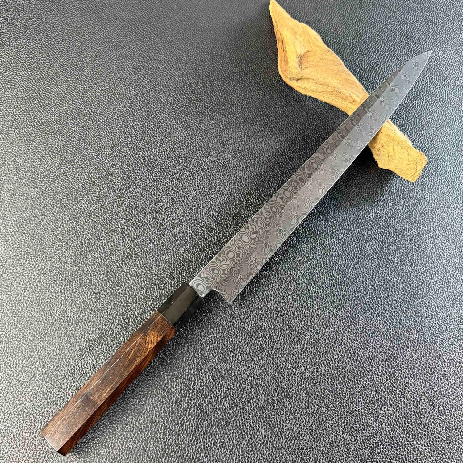 楽天市場】ダマスカス鋼 柳刃包丁 尺一（刃渡り330mm） 尺（刃渡り