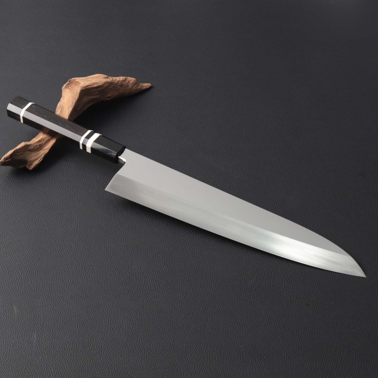 楽天市場】出刃包丁 尺（刃渡り300mm）通常鏡面仕上げ 本刃付け 刺身