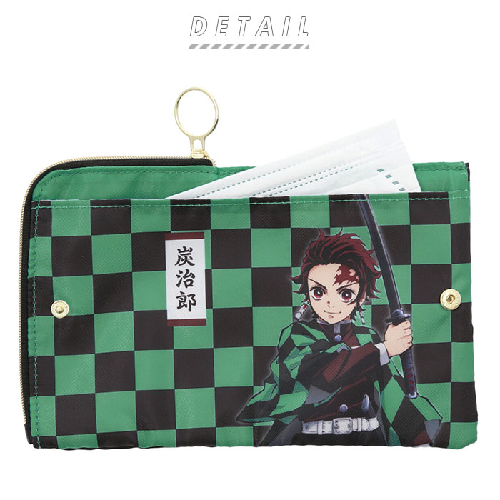 マスクポーチ鬼滅の刃 通販 マスクケース 持ち運び 抗菌 マスク入れ