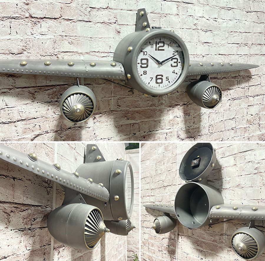 楽天市場】期間中ポイント10倍 時計 壁掛け時計 おしゃれ 飛行機