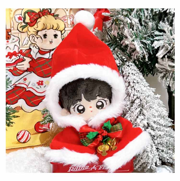 楽天市場】ぬいぐるみ 10cm ぬい服 クリスマス ポンチョ コスチューム