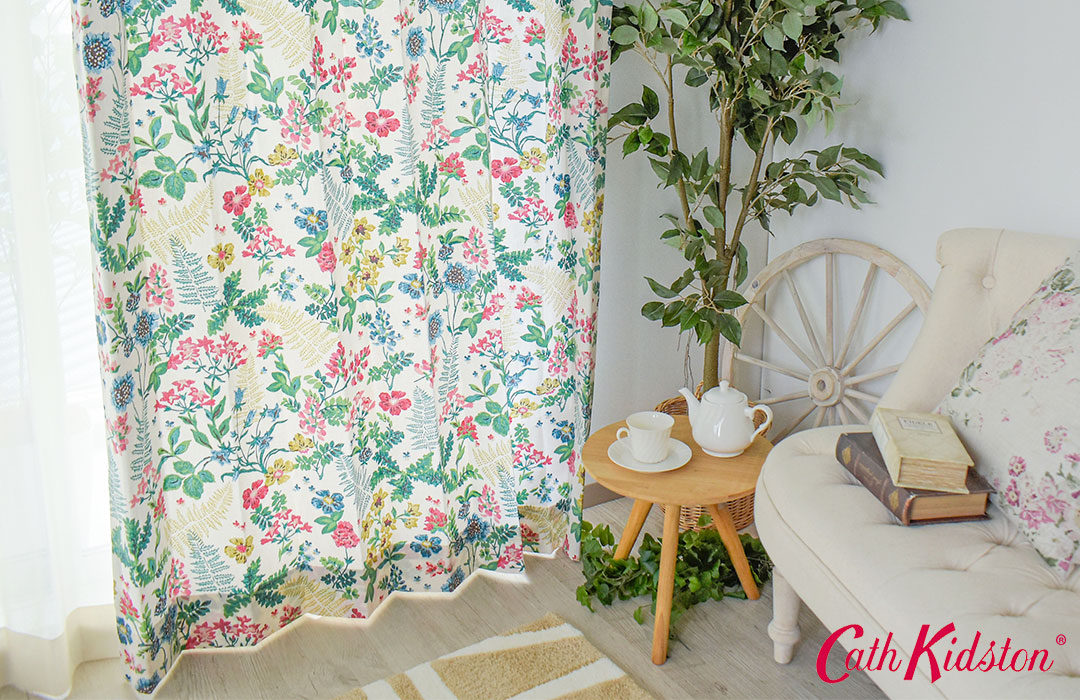 楽天市場】カーテン キャスキッドソン トワイライトガーデン マルチ